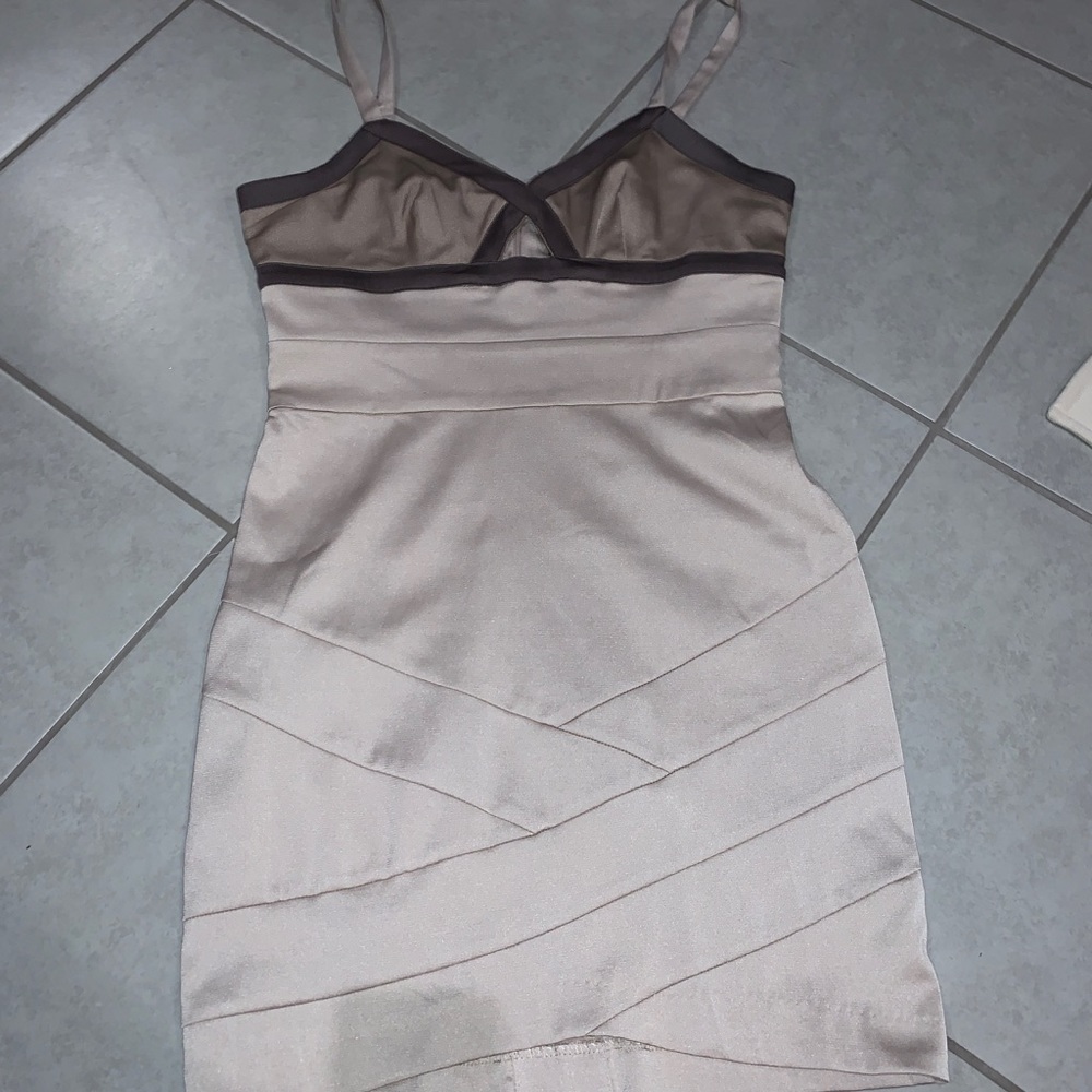 NWT Romeo & Juliet Couture Taupe Party Dress Sz S